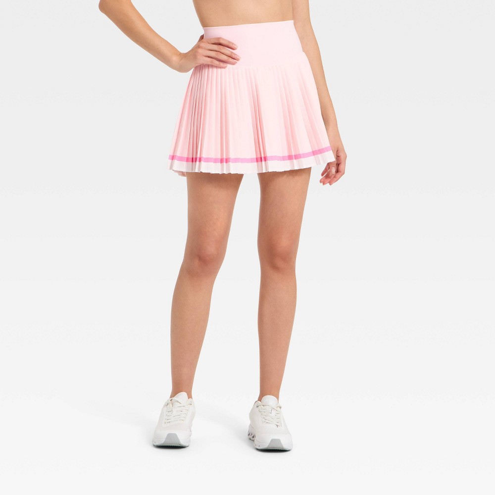 Women's Woven High-Rise Pleated Skort - All In Motion™ Light Pink L