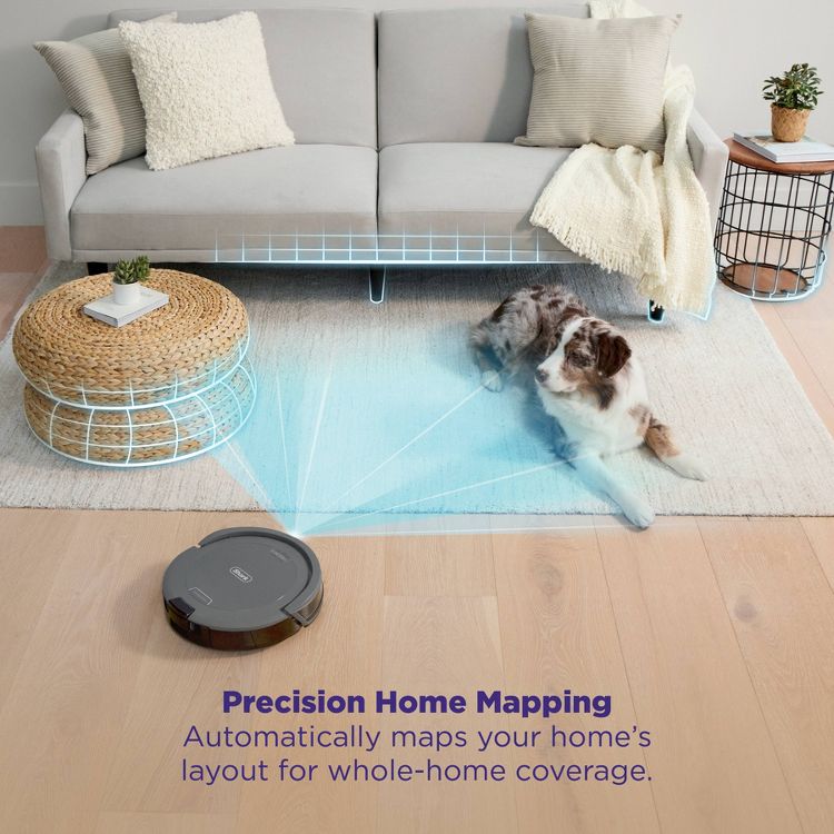 Shark Navigator Cordless Robot Vacuum with SmartPath Navigation and Self-Cleaning Brushroll RV2110 Gray, 3 of 9
