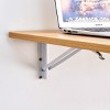 GlasFlength Folding Tables Wall Mounted Space Optimizing Surface Compact Simple Design for Multipurpose Rooms, Burly Wood, 44.8"*22"*6.5" - 4 of 4
