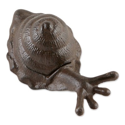 6.7" Cast Iron Snail Key Hider Brown - Zingz & Thingz