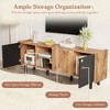 LIVAREEmlen Mid Century TV Stand with 3 Cabinets, Media Console Table for TVs up to 70'', Entertainment Center with Storage for Living room, Bedroom - 4 of 4