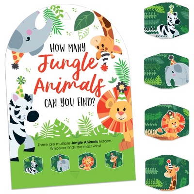 Big Dot Of Happiness Jungle Party Animals Safari Zoo Animal Birthday ...