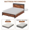 Acekool Bed Frame with Storage Drawers, LED Lights, Charging Station & Strong Wooden Slats - 2 of 4