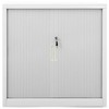 vidaXL Sliding Door Cabinet Gray 35.4 in.x15.7 in.x35.4 in. Steel - 2 of 4