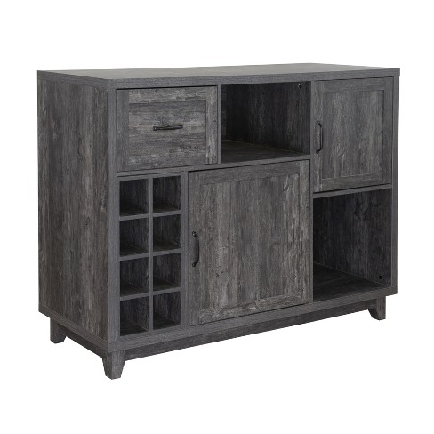 Fc Design 52w Sideboard Storage Cabinet With Wine Racks, Storage Cabinets,  Drawer, Large Dining Server Cupboard Buffet Table : Target