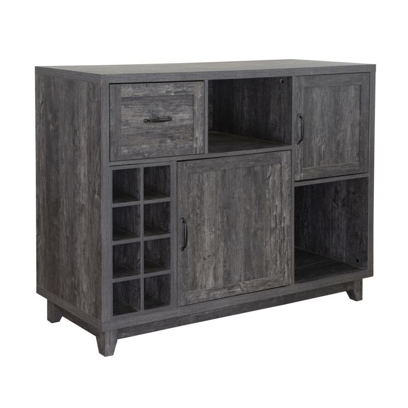 FC Design 52"W Sideboard Storage Cabinet With Wine Racks, Storage Cabinets, Drawer, Large Dining Server Cupboard Buffet Table, 1 of 9
