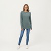 Anna-Kaci Women's Long Sleeve Crew Neck Top with Relaxed Fit and Soft Knit Fabric - 4 of 4