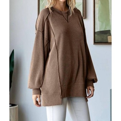 Women's Ribbed Sweater - 7th Ray