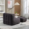 KTMBDW Comfy Gaint Bean Bag Chair with Ottoman, Fluffy Huge Bean Bag Armchair for Adults and Teens - 4 of 4
