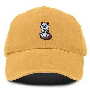Dalix Ragdoll Cat Embroidered Cotton Dad Hat Cute Cat Lover Adjustable Baseball Cap for Everyday Style Womens - 1 of 4