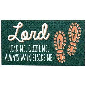 Dicksons Lord Lead Guide Walk Beside Me Geometric Green 5 x 3 Vinyl Refrigerator Magnet - 1 of 2
