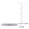 EVERLY JEWELRY | 10K White Gold 1/10 CT TW Diamond Heart Anniversary Band - 4 of 4