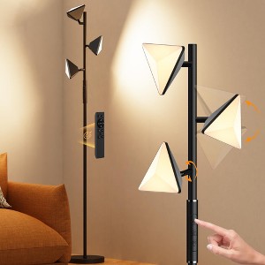 ROTTOGOON LED Tree Floor Lamp, 36W Dimmable Standing Light Touch Control, 2700K-6500K 4CCT Switchable for Study Living Room Bedroom Office - 1 of 4