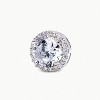 Cubic Zirconia Stud Earrings, 8mm Round Cut, Rhinestone Hypoallergenic Earrings for Women & Girls - 4 of 4