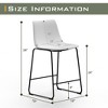Dovelina 29" Modern PU Leather Barstool Counter Stool Set of 2 - 4 of 4