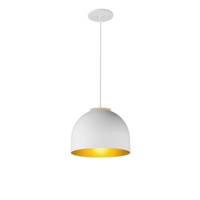 ET2 Lighting Foster 1 - Light Pendant in  White/Gold
