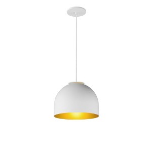 ET2 Lighting Foster 1 - Light Pendant in  White/Gold - 1 of 3