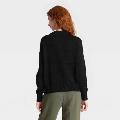 Women's Woolen Crew Pullover Sweater - A New Day' - image 2