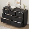 Nasitip 7 Drawer Dresser for Bedroom, Chest of Drawers with Handles, Wooden Organizer for Living Room Hallway - 2 of 4