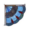 Chloe Lighting Mei Victorian Tiffany-Glass Window Panel 8`` Wide - 3 of 4