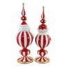 18.0 Inch Santa & Mrs Claus Mantle Finial Table Home Decor Decoration Santa Figurines - 2 of 3