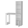 NicBex Home Office Desk 38.78" L Modern Writing Desk with Cabinet, 4-Layer Open Storage Shelf and Wooden Desktop for Office, Study, Living Room - 4 of 4