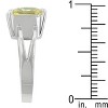 Slickblue 5 Ct. Yellow Solitaire Gypsy Ring for Women – Rhodium Plated, Princess Cut, Size 5-10 - 4 of 4