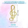 Unique Bargains Metal Funny Bookmarks Planner Cute Paper Clips Clamp 1.54 x 0.51 Inches 100 Pcs - 2 of 4