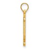 Black Bow Jewelry 14k Yellow Gold Plated Sterling Silver Indiana Hoosiers NCAA Large Pendant - 2 of 4