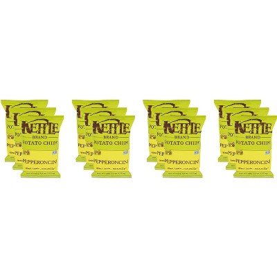 Kettle Brand Potato Chips Pepperoncini - Case of 12 - 7.5 oz