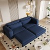 AENKYO 93" Cloud Cushion King Sleeper Sofa, 3-in-1 Convertible Sofa Bed with Chaise, Pull-Out Function & Wider Armrests for Spacious Seating - 2 of 4