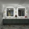 Apmir Super Bright 192 LEDs/m Back LED Lighted Anti-Fog Tempered Glass Bathroom/Vanity Mirror with ETL & 3-Year Warranty - 3 of 4