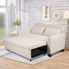 Wide Scandinavian Convertible Sleeper Sofa Bed with Memory Foam and Side Storage for Living Room -3irtyhousy - 2 of 4