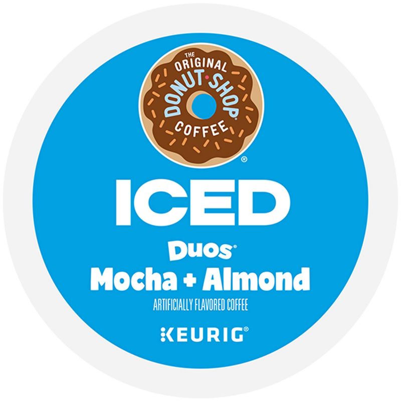 Keurig The Original Donut Shop Medium Roast ICED Mocha + Almond K-Cup Pods - 24ct, 2 of 12