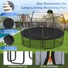 Okak 12/14/16FT Trampoline with Curved Poles and Enclosure Net, Outdoor Trampoline with Basketball Hoop and Ladder, Rebounder for Kids and Adults - 2 of 4