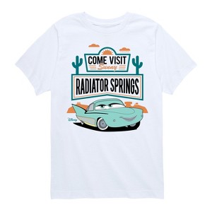 Boys' - Cars - Come Visit Sunny Radiator Springs Short Sleeve Graphic T-Shirt - 1 of 4
