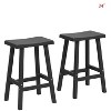 Gulches Outdoor/Indoor Barstool Set of 2 – 24” Seat Height (Fits 36-39” Countertops), Recycled Resin, 300LBS Capacity, Anti-Slip Pads - 2 of 4