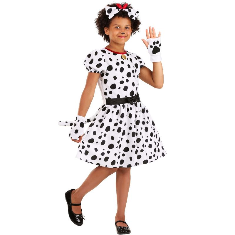 HalloweenCostumes.com Dalmatian Dress Costume for Kids, 1 of 3