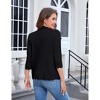 Women's 3/4 Sleeve Cropped Cardigan Sweater  Spring Open Front Knit Shrug Light Weight Shirts - 4 of 4