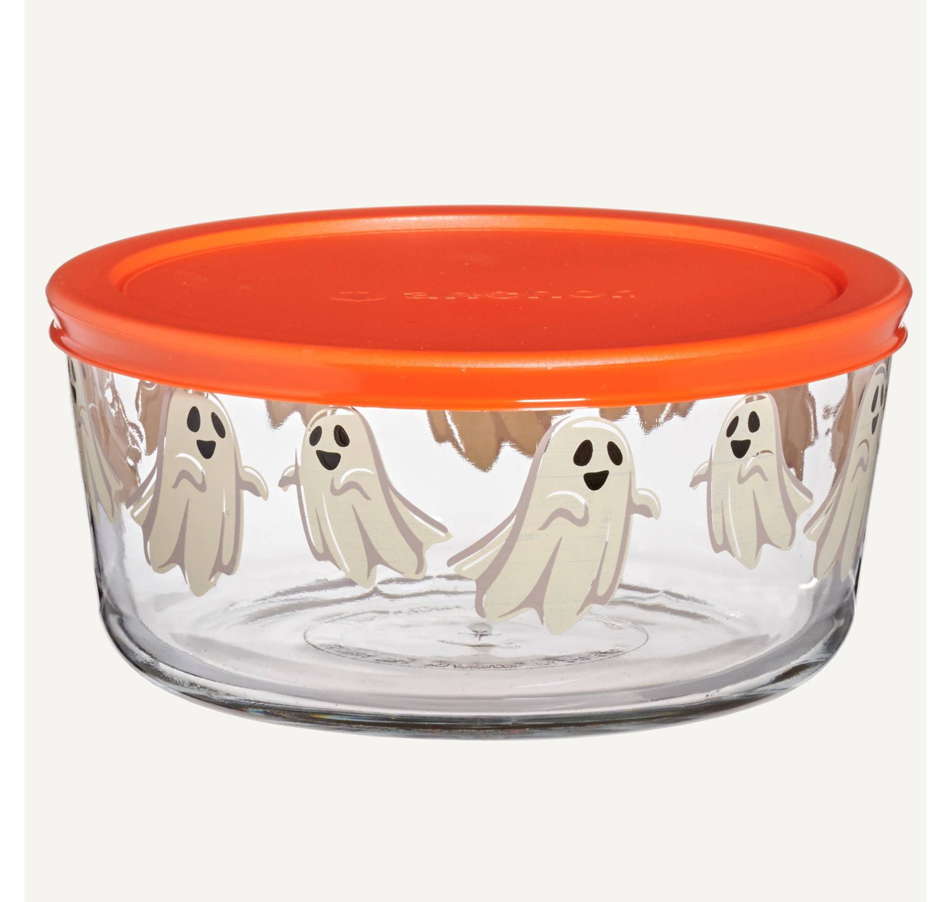 Anchor 7c Ghosts Glass Food Storage Container