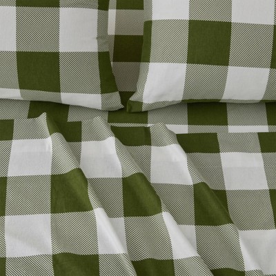 100% Turkish Cotton Classic Printed Flannel Sheet Set - Isla Jade