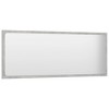 vidaXL Bathroom Mirror Concrete Gray 39.4"x0.6"x14.6" Engineered Wood - 3 of 4