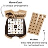Big Dot of Happiness Wild Safari - Picture Bingo Cards and Markers - African Jungle Adventure Baby Shower Shaped Bingo Game - Set of 18 - 2 of 4