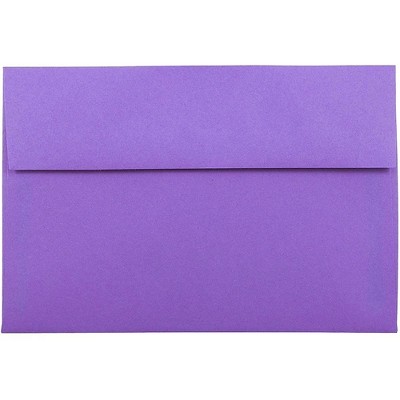 JAM Paper A8 Colored Invitation Envelopes 5.5 x 8.125 Violet Purple Recycled 80286