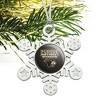 Purdue University Northwest Primary Logo Metal Snowflake Christmas Tree Holiday Ornament - 2 of 3