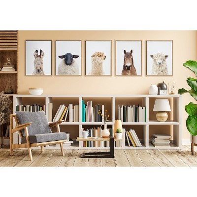 Natural Framed Dorper Sheep Canvas Print, 18" x 24"