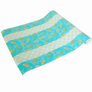 Slickblue Aqua Translucent Self-Adhesive Wallpaper, 17.7"x394", Removable, Repositionable Vinyl, Easy Apply - 1 of 3