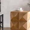 NicBex Modern 11.8" Square Coffee Table with Three-Dimensional Textured Embossed Design for Living Room - 4 of 4