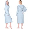 PAVILIA Women Robe with Hood, Fleece Plush Soft Long Hooded Robe, Fluffy Fuzzy Cozy Warm Bathrobe Shower Spa House - 2 of 4
