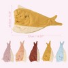 Unique Bargains Teenager Fish Shape Lightweight Strong Absorbent Hair Drying Towel 1 Pc - 4 of 4